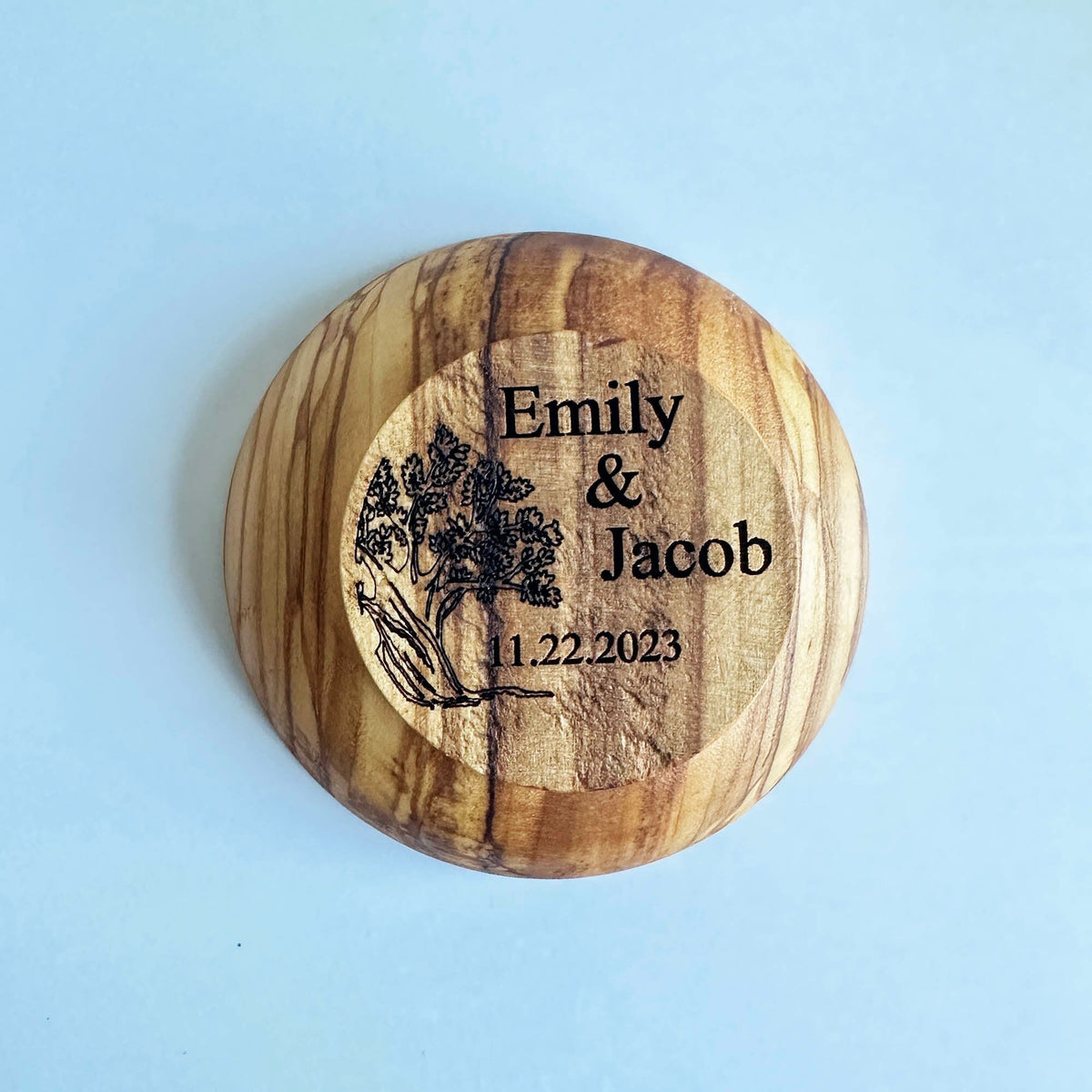 Personalized Ring Dish, Engagement Ring Dish, Wedding Ring Dish, Anniversary Gift, Personalized Wooden Bowl