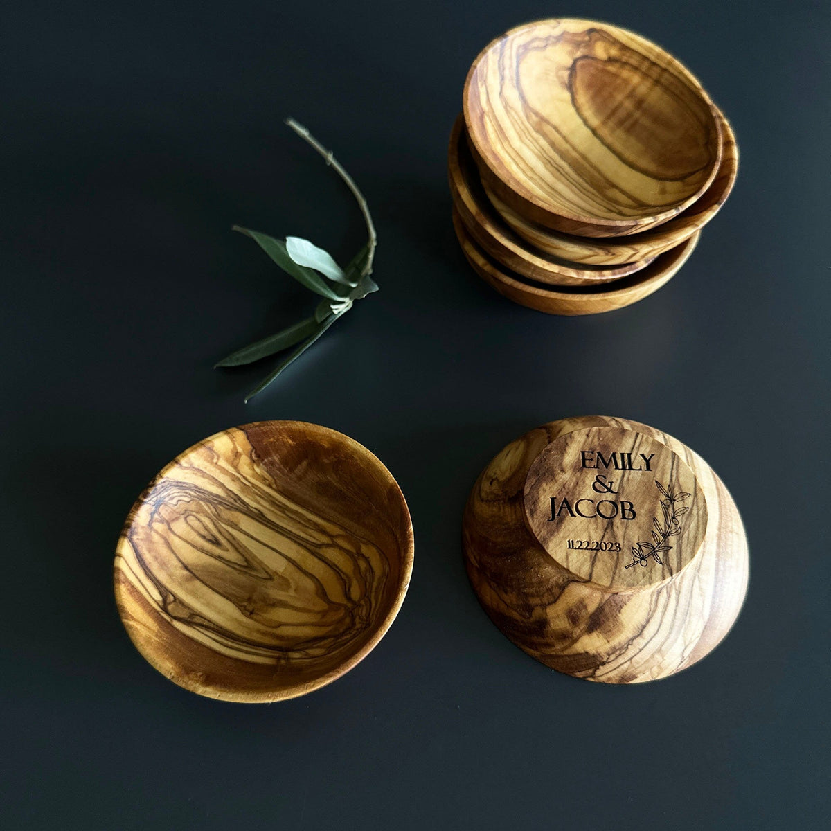 Personalized Ring Dish, Engagement Ring Dish, Wedding Ring Dish, Anniversary Gift, Personalized Wooden Bowl