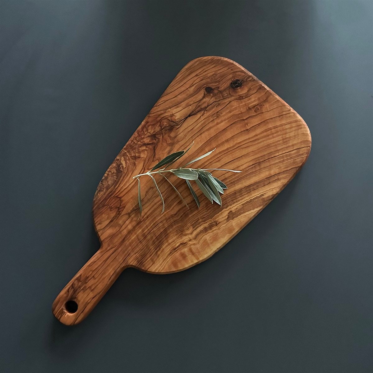 Handcrafted Olive Wood Cutting Board, Rustic and Durable Kitchen Essential