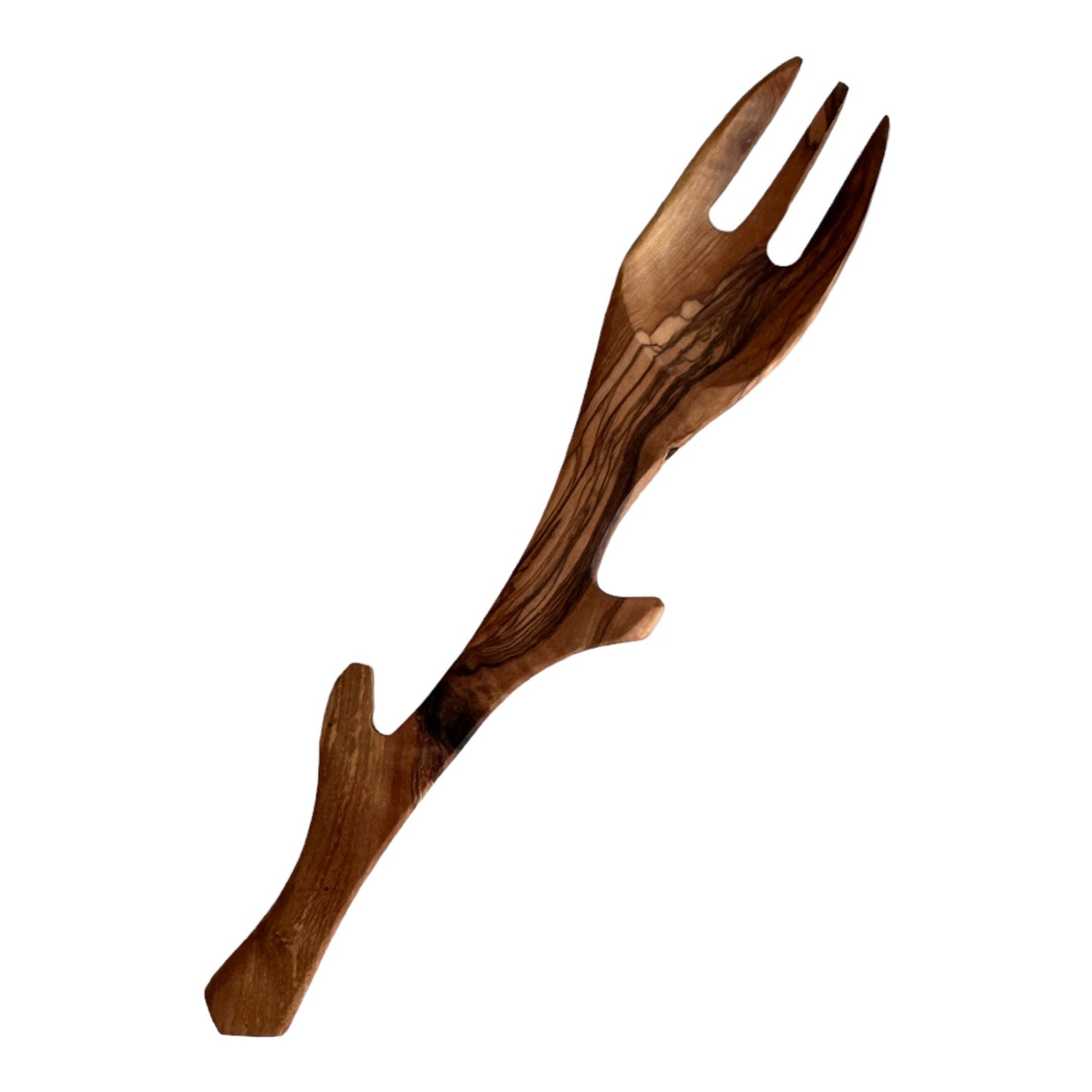 Olive Wood Cutlery Set, Wooden Stylized Spoon, Wooden Fork and Knife Set