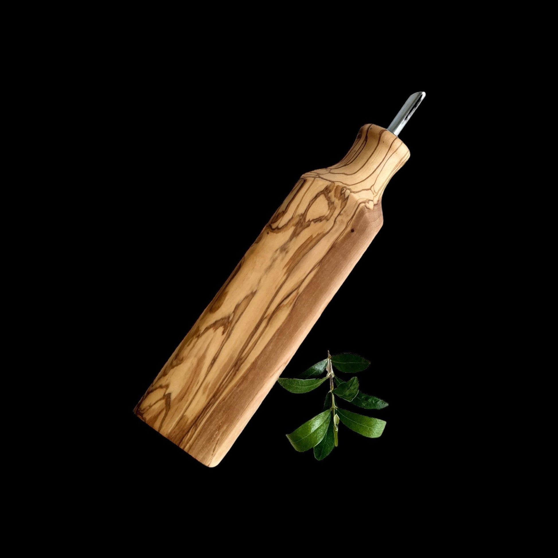 Olive Wood Oil Bottle, Handmade Olive Wood Oil Dispenser, Christmas Gift