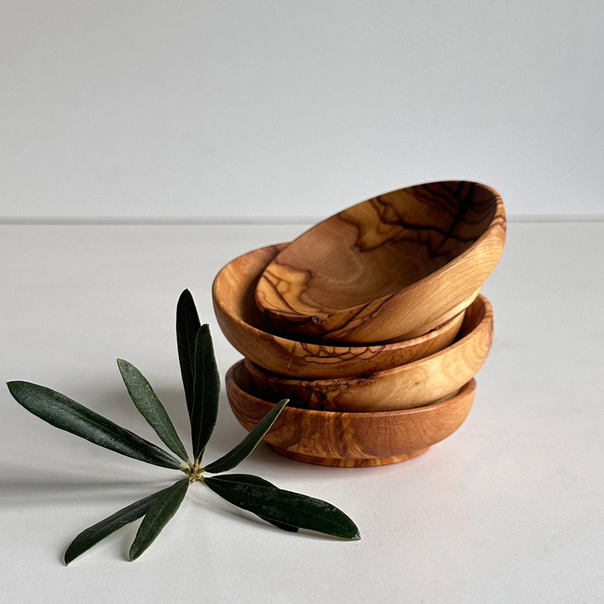 Olive Wood Mini Bowls | Christmas Dishes