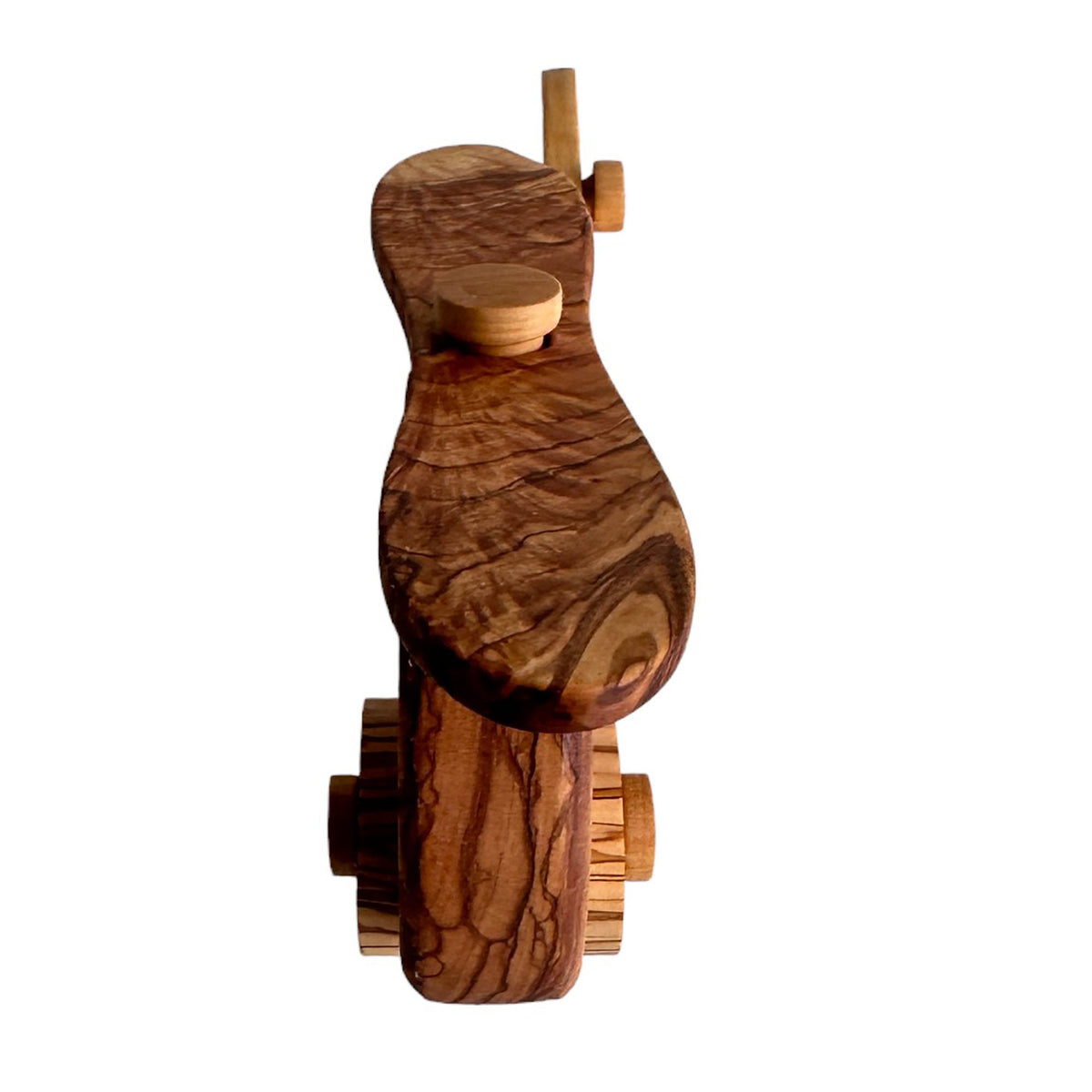 Olive Wood Toy Helicopter | Natural Wood Grain