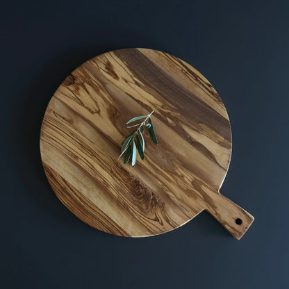 Personalized Handcrafted Olive Wood Pizza Charcuterie Cheese Board