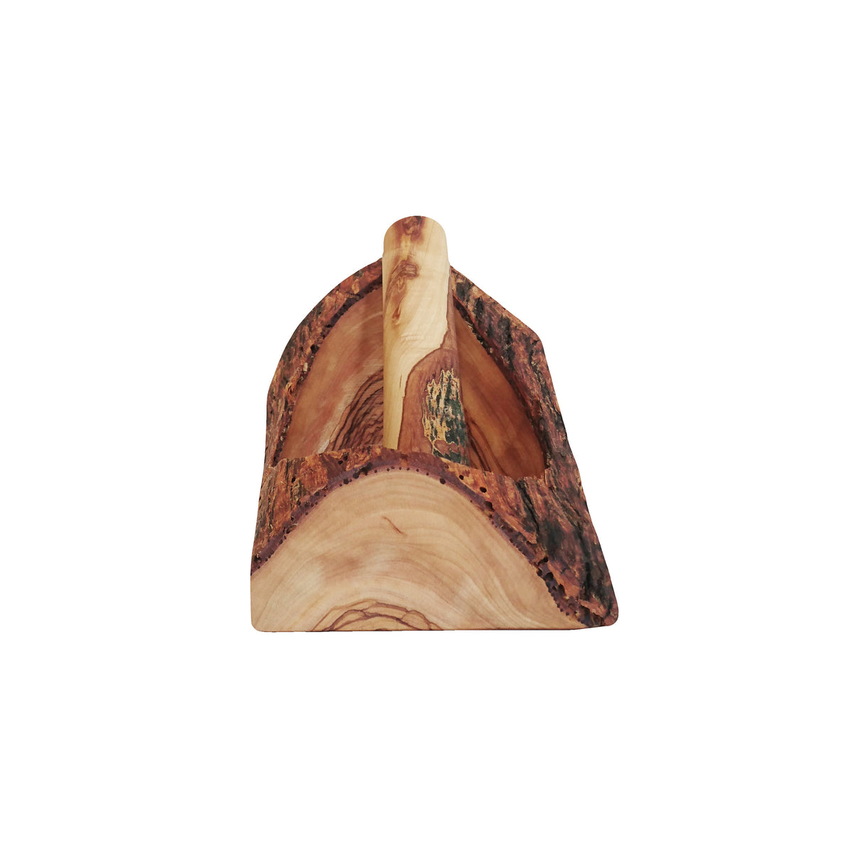 Rustic Olive Wood Mortar and Pestle Set, Carved Wood