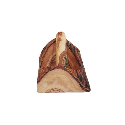 Rustic Olive Wood Mortar and Pestle Set, Carved Wood