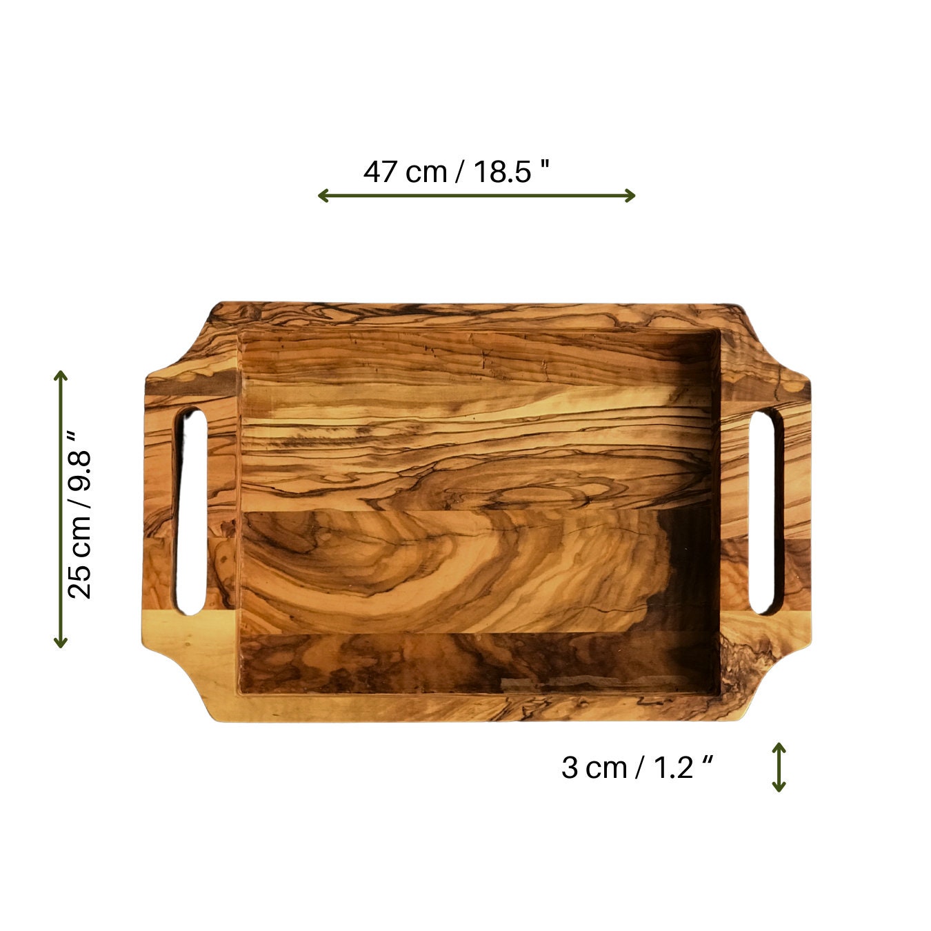 Olive Wood Tea Tray, Authentic Wooden Tray, Authentic Tea Tray, Natural Wood Tea Tray, Luxurious Tea Tray, High Quality Coffee Tray