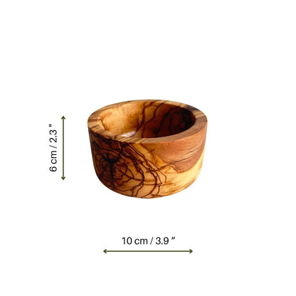 Handcrafted Olive Wood Snack Bowl – Rustic Mediterranean Serving Dish