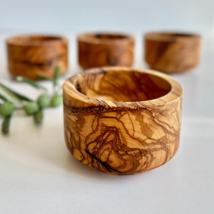 Handcrafted Olive Wood Snack Bowl – Rustic Mediterranean Serving Dish