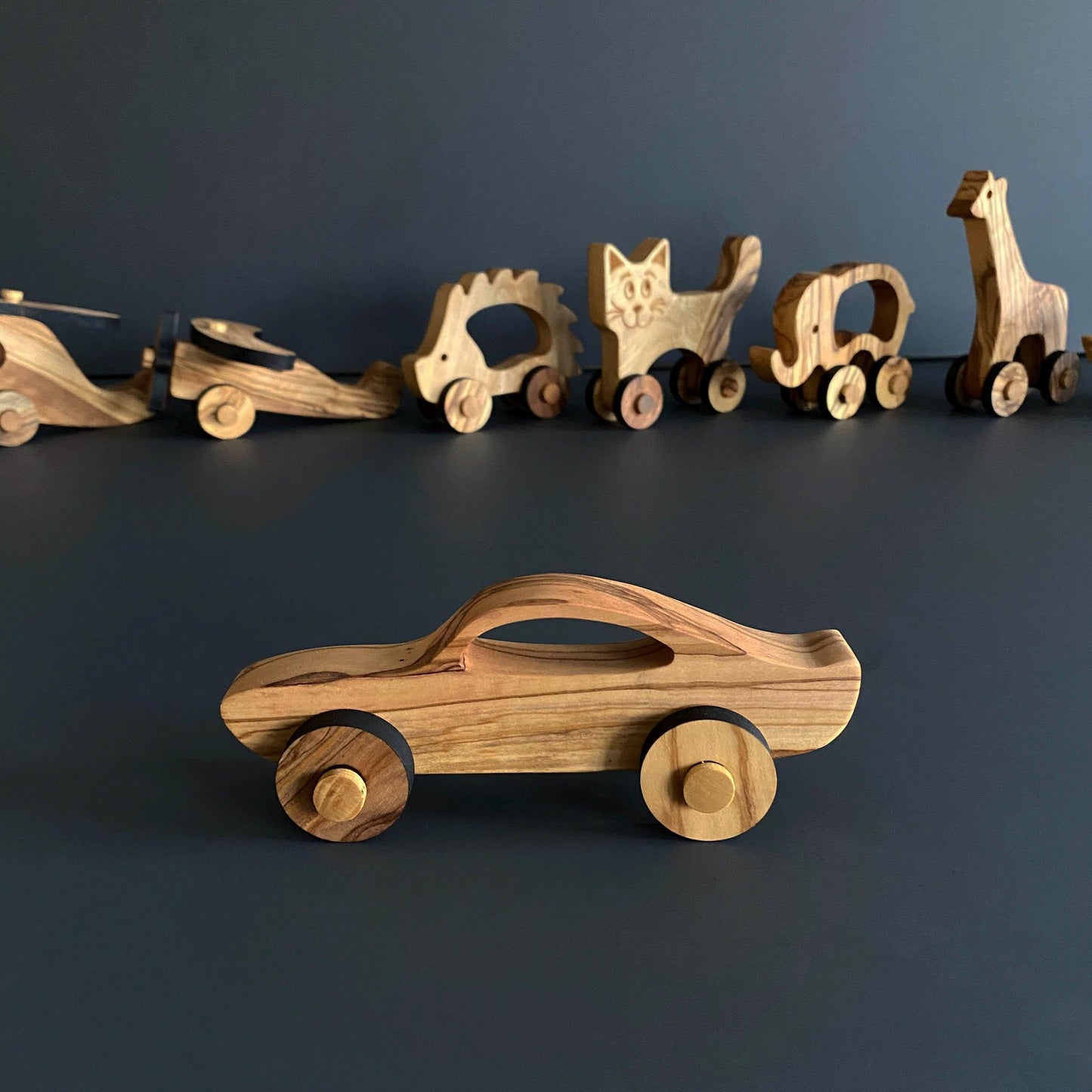 Olive Wood Toy Car, Wooden Toy Car, Chemical Free Toy, Wooden Toy, Organic Toy, Natural Toy Car, Environment friendly toys, healthy toys