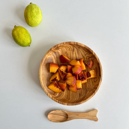 Olive Wood Baby Spoon Set, Natural Feeding Spoons
