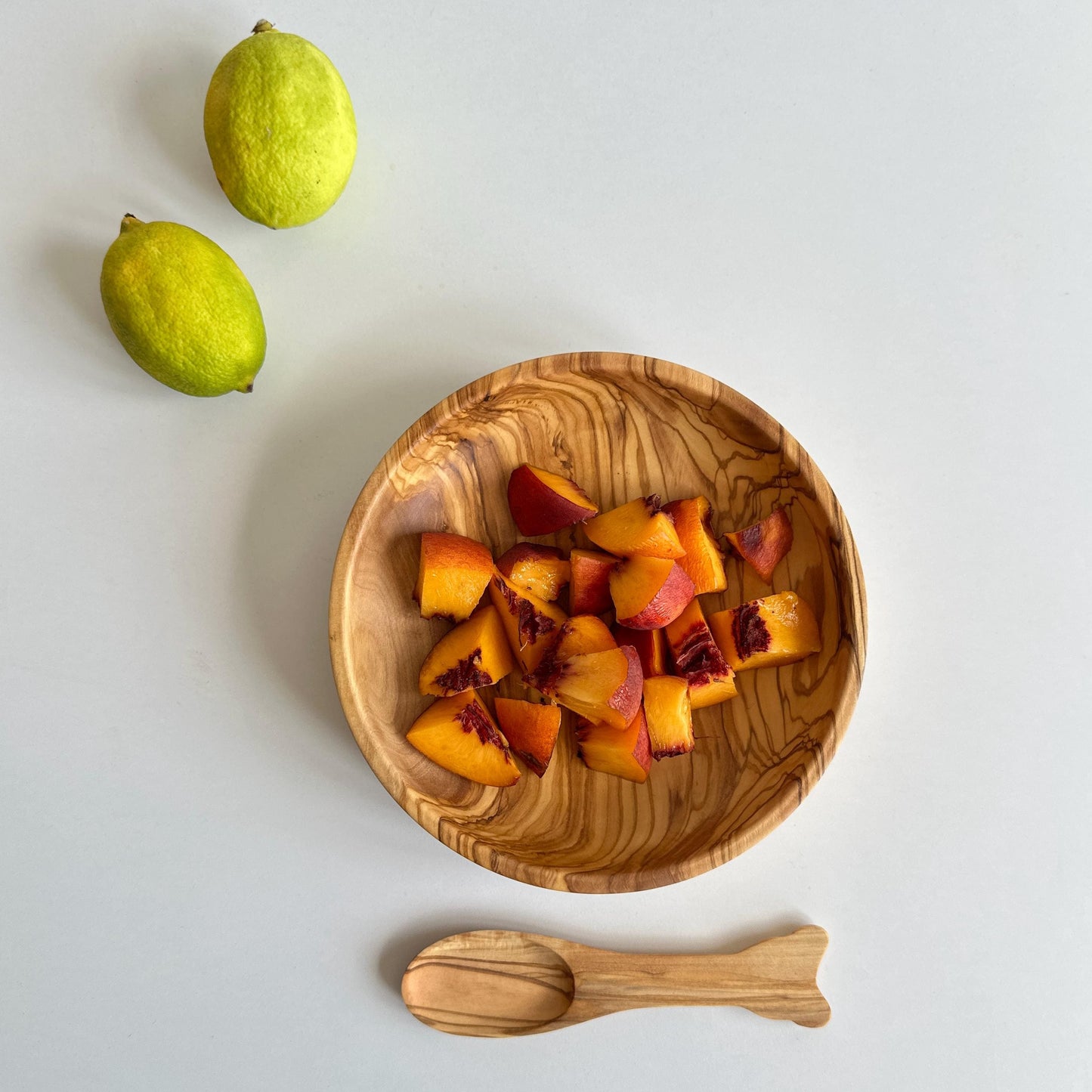 Olive Wood Baby Spoon Set, Wooden Baby Spoon, Anti-bacterial Feeding Spoon