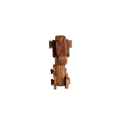 Personalized Handcrafted Olive Wood Toy Dog