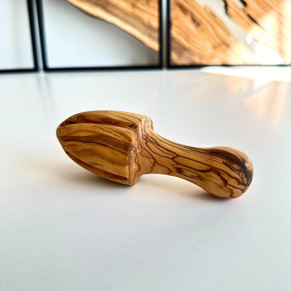 Handmade Olive Wood Citrus Juicer | Natural Kitchen Squeezer