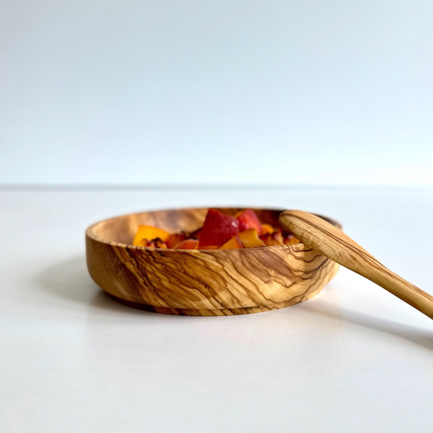 Olive Wood Baby Spoon Set, Wooden Baby Spoon, Anti-bacterial Feeding Spoon