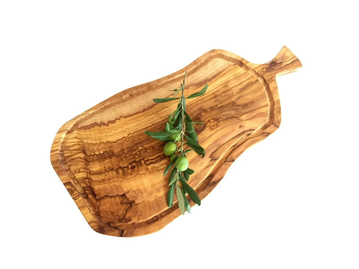 Olive Wood Steak Board, Unique Wooden Cutting Board,