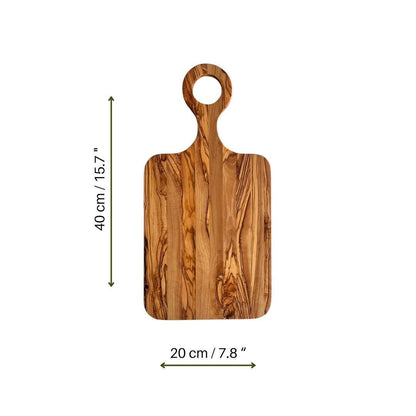 Olive Wood Customizable Cutting Board with Handle