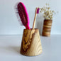Olive Wood Toothbrush Holder, Antibacterial Bathroom Decor
