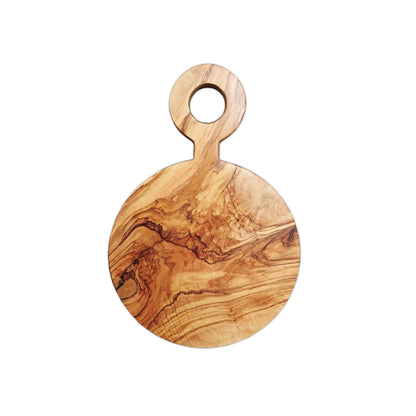 Modern Olive Wood Cutting Board, Unique Grain, Turkish Olive Oil Finish