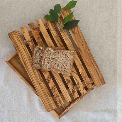 Olive Wood Breat Slicer, Olive Wood Bread Board