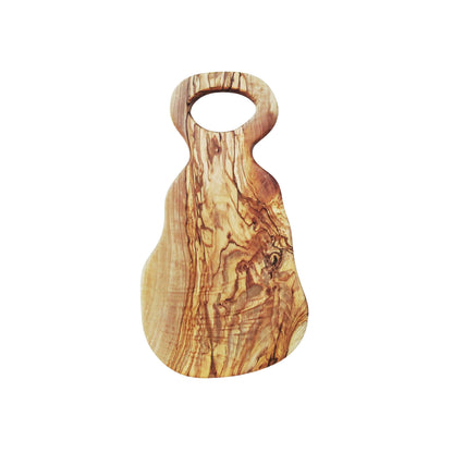 Modern Olive Wood Cutting Board, Turkish Aegean Olive Oil Finish