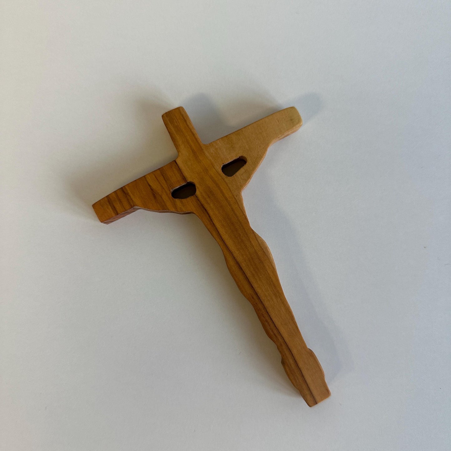 Olive Wood Christ Cross, Handmade Wooden Cross, Authentic Wooden Cross, Unique Olive Wood Christ Cross, Wooden Holy Cross