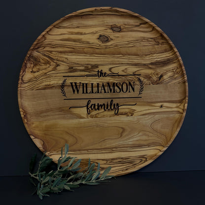 Olive Wood Round Tray, Olive Wood Tray, Coffee Table Tray, Authentic Tea Tray, Luxurious Tea Tray, High Quality Wooden Tray