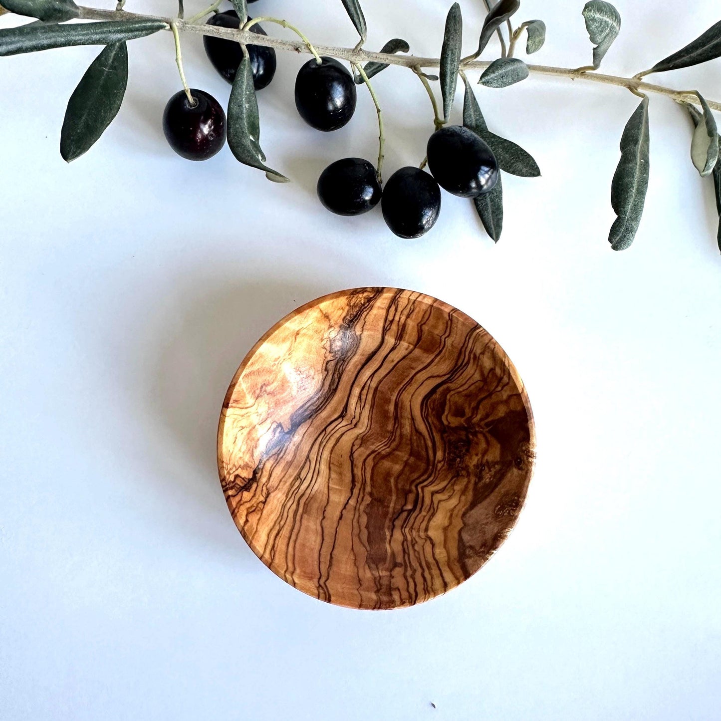 Olive Wood Sauce Bowls, Olive Wood Mini Bowls, Authentic Sauce Bowls, Art Deco Wooden Bowl