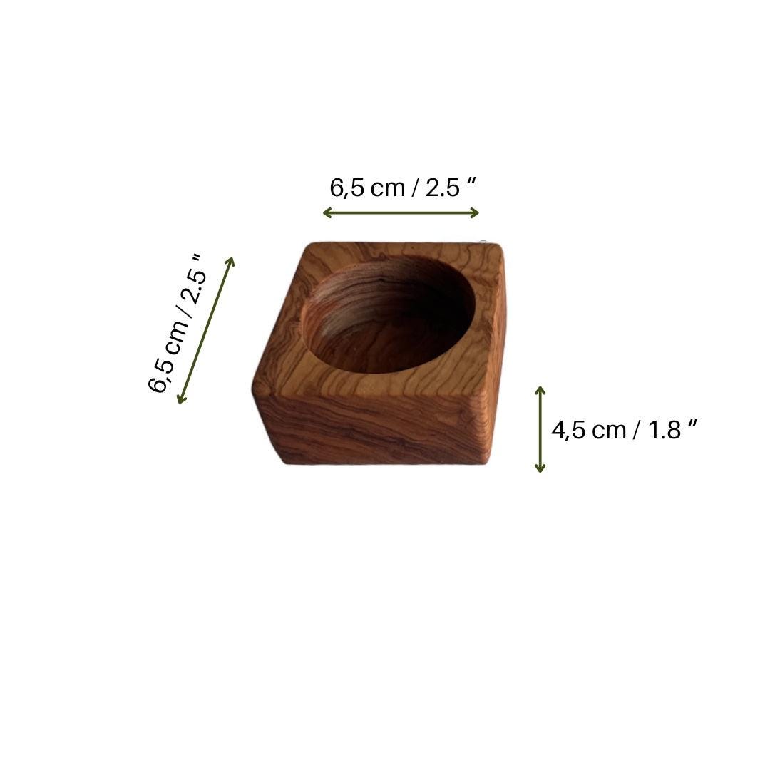 Handcrafted Olive Wood Spice Rack Set | Rustic Kitchen Decor