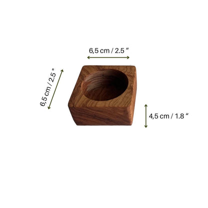 Handcrafted Olive Wood Spice Rack Set | Rustic Kitchen Decor