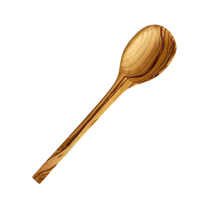 Large Olive Wood Serving Spoon and Fork Set – Handcrafted Elegance for Your Dining Experience