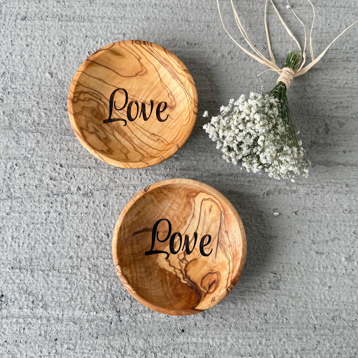 Personalized Olive Wood Coaster | Custom Engraved Snack Dish