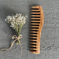 Handmade Olive Wood Wide Tooth Comb – 17cm | Anti-Static, All Hair Types, Natural Finish