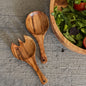 Handmade Olive Wood Salad Spoon Set, Small Serving Spoons