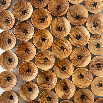 Engraved Olive Wood Mini Dishes | Corporate Gifts, Wedding Favors