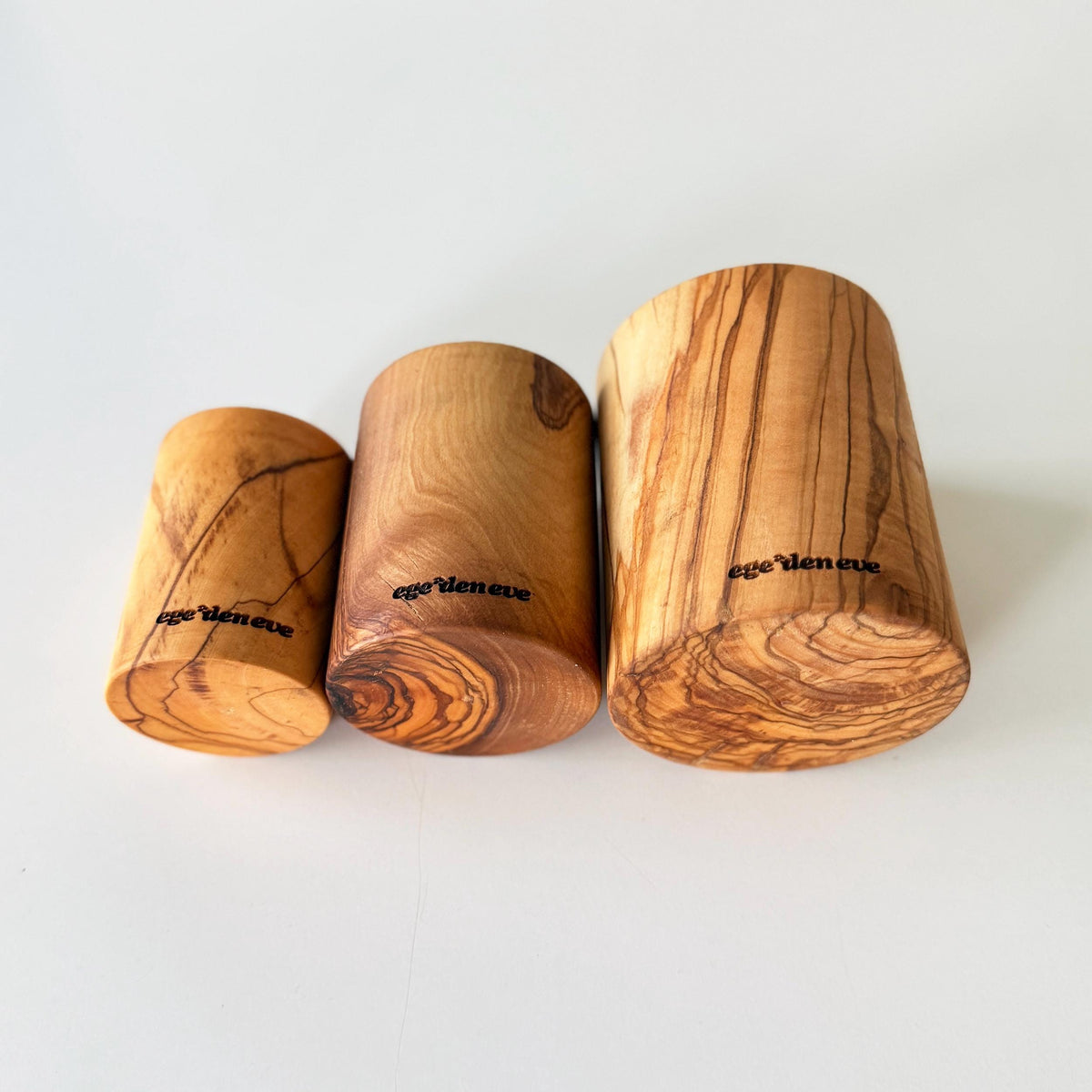 Natural Olive Wood Organizer Set – Desk, Bathroom & Makeup Storage