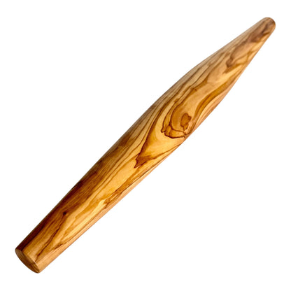 Handmade Olive Wood French Rolling Pin – Tapered Dough Roller (40cm)