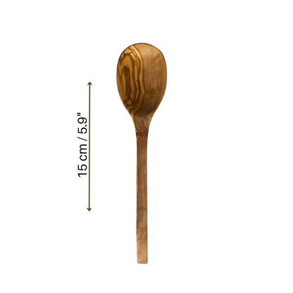 Handmade Olive Wood Coffee Spoon | Rustic Dessert Spoon