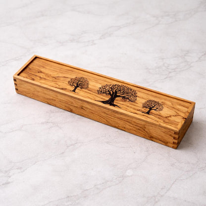 Handmade Olive Wood Jewelry & Watch Storage Box | Natural Gift Box