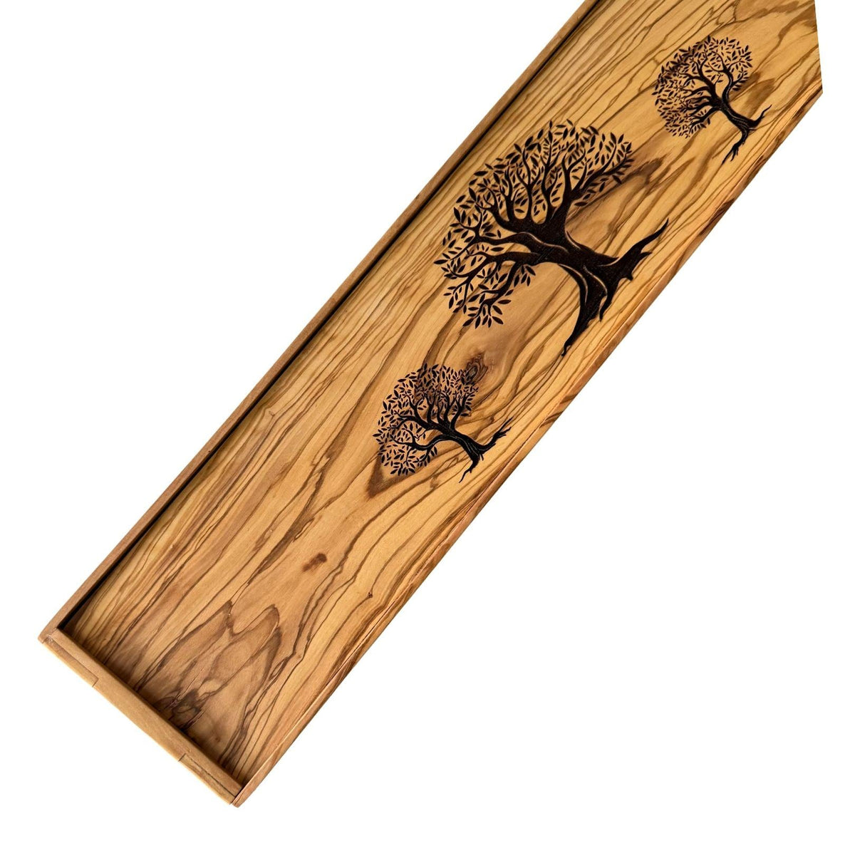 Handmade Olive Wood Jewelry & Watch Storage Box | Natural Gift Box