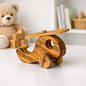 Olive Wood Toy Helicopter | Natural Wood Grain