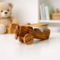 Personalized Olive Wood Toy Airplane, Natural Safe Wooden Toy