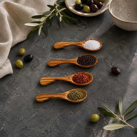 Handcrafted Olive Wood Measuring Spoon