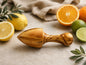 Handmade Olive Wood Citrus Juicer | Natural Kitchen Squeezer
