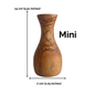 Handcrafted Olive Wood Vase | Natural Elegance for your Home Decor