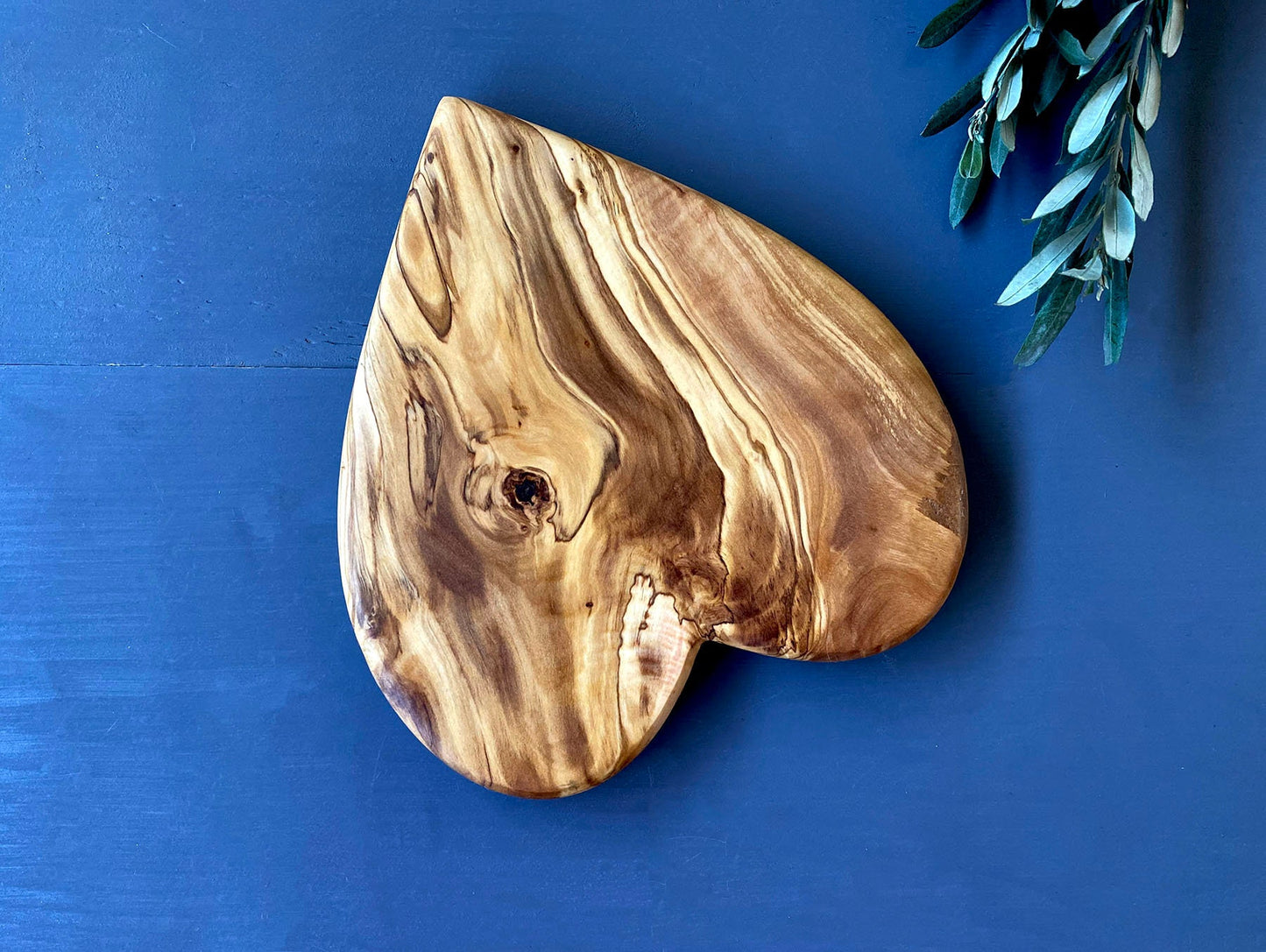 Heart Shaped Olive Wood Boards, Wooden Valentine's Day Gifts