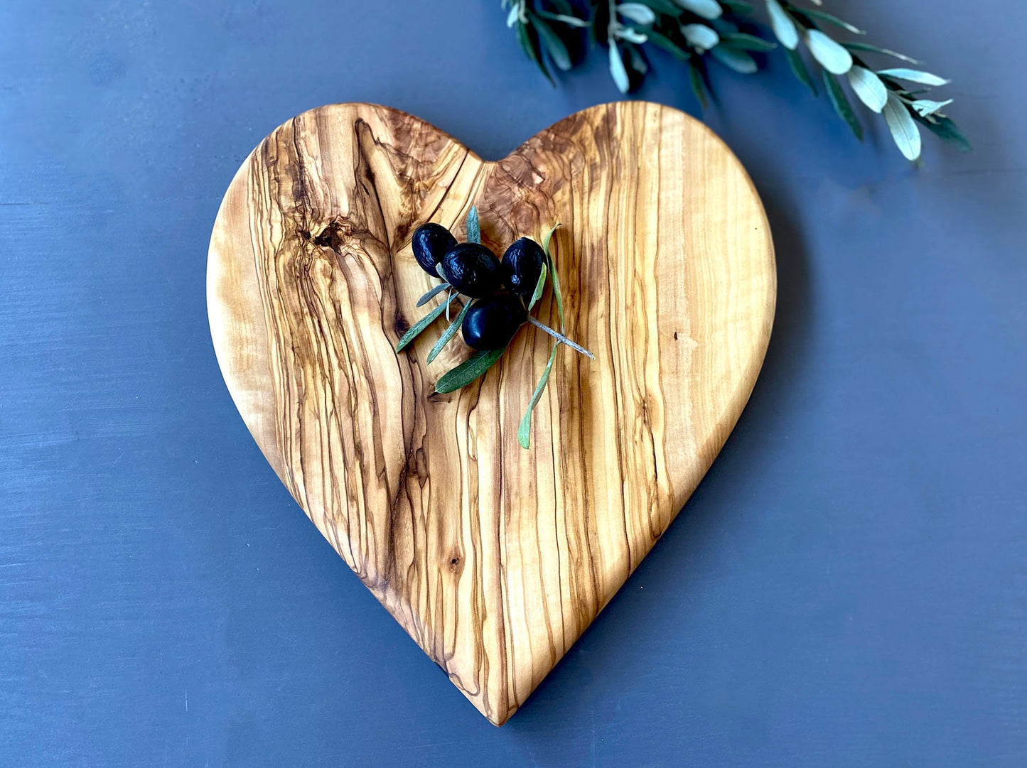 Heart Shaped Olive Wood Boards, Wooden Valentine's Day Gifts