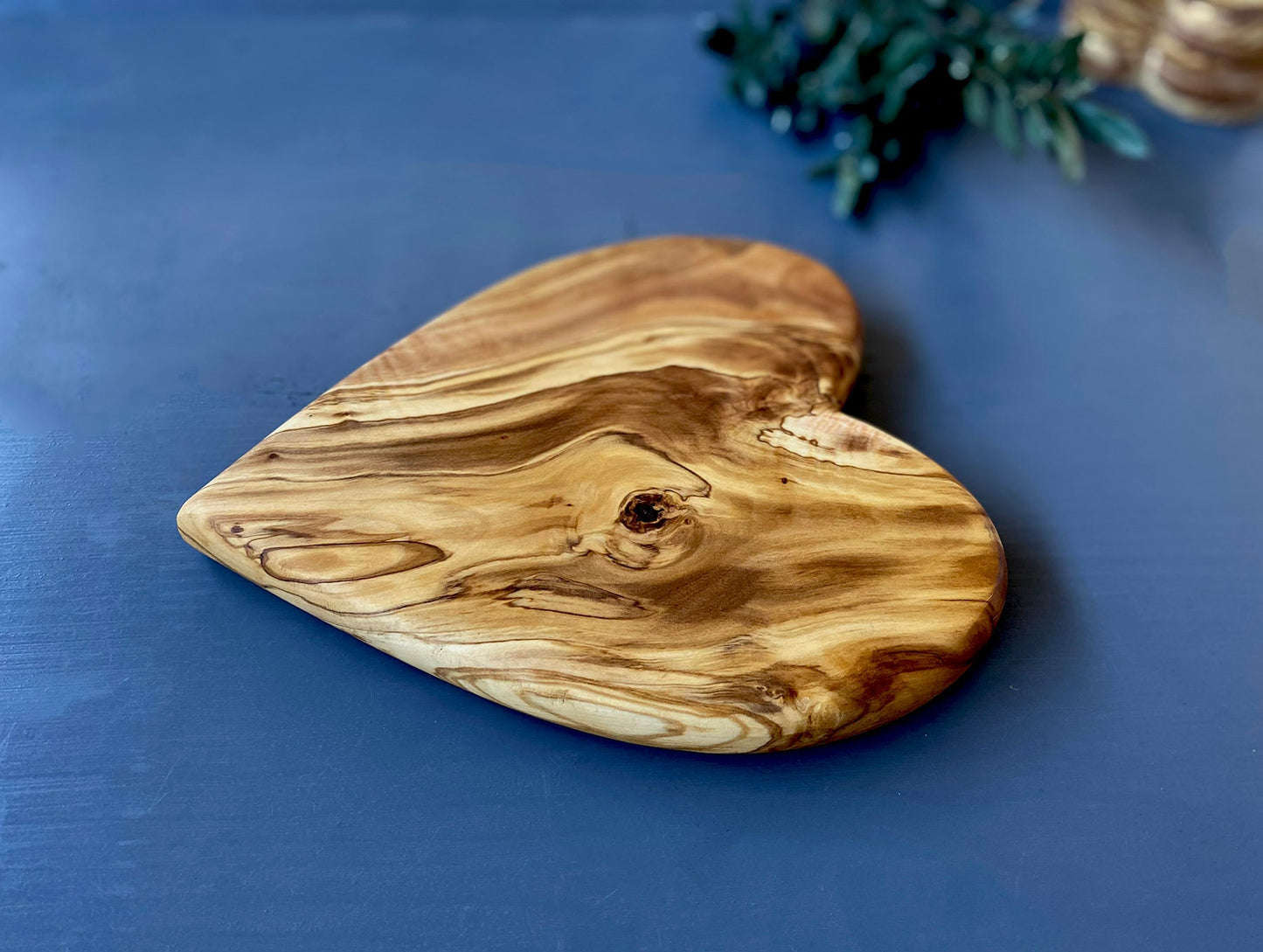 Heart Shaped Olive Wood Boards, Wooden Valentine's Day Gifts