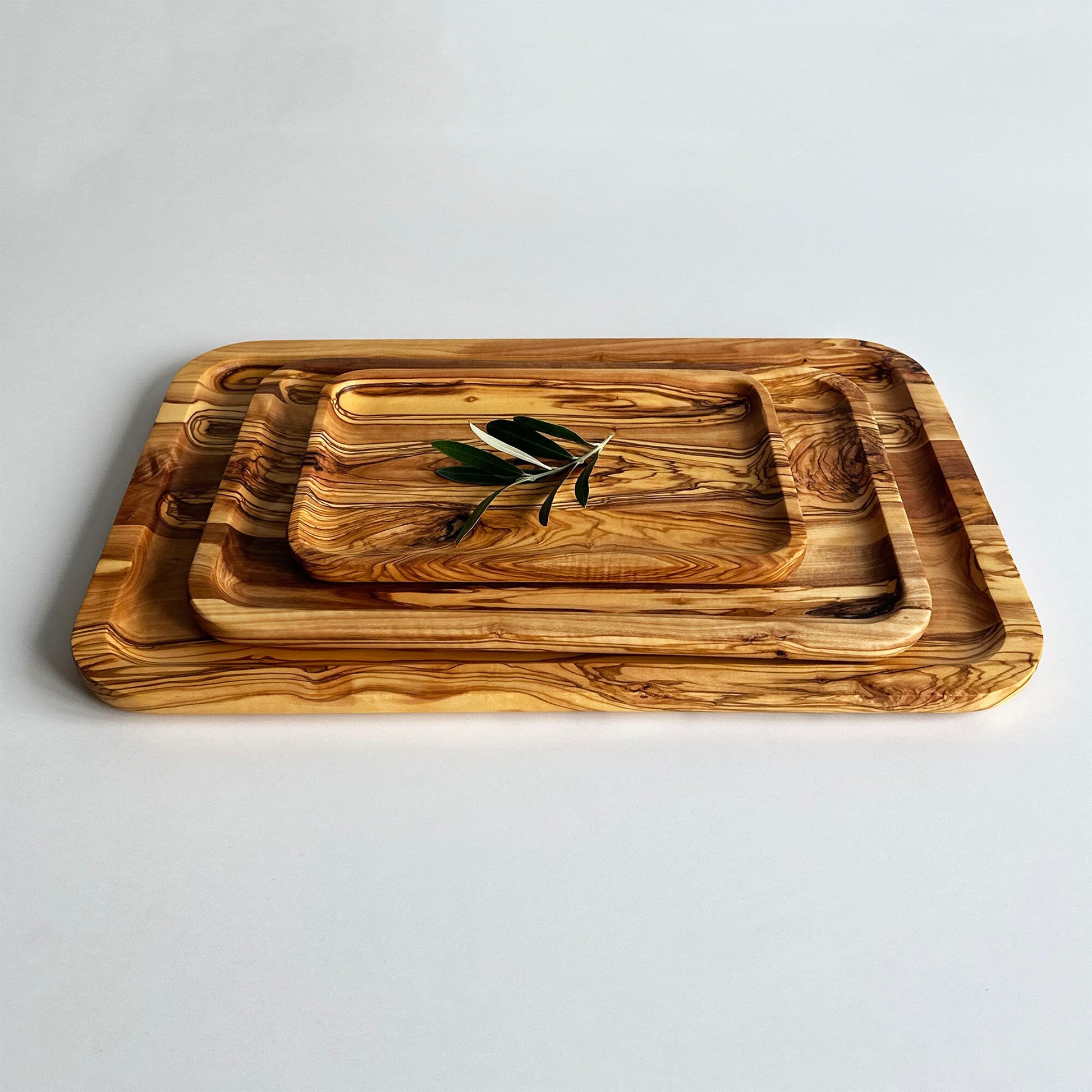 Olive Wood Serving Tray, Handmade Olive Wood Tray